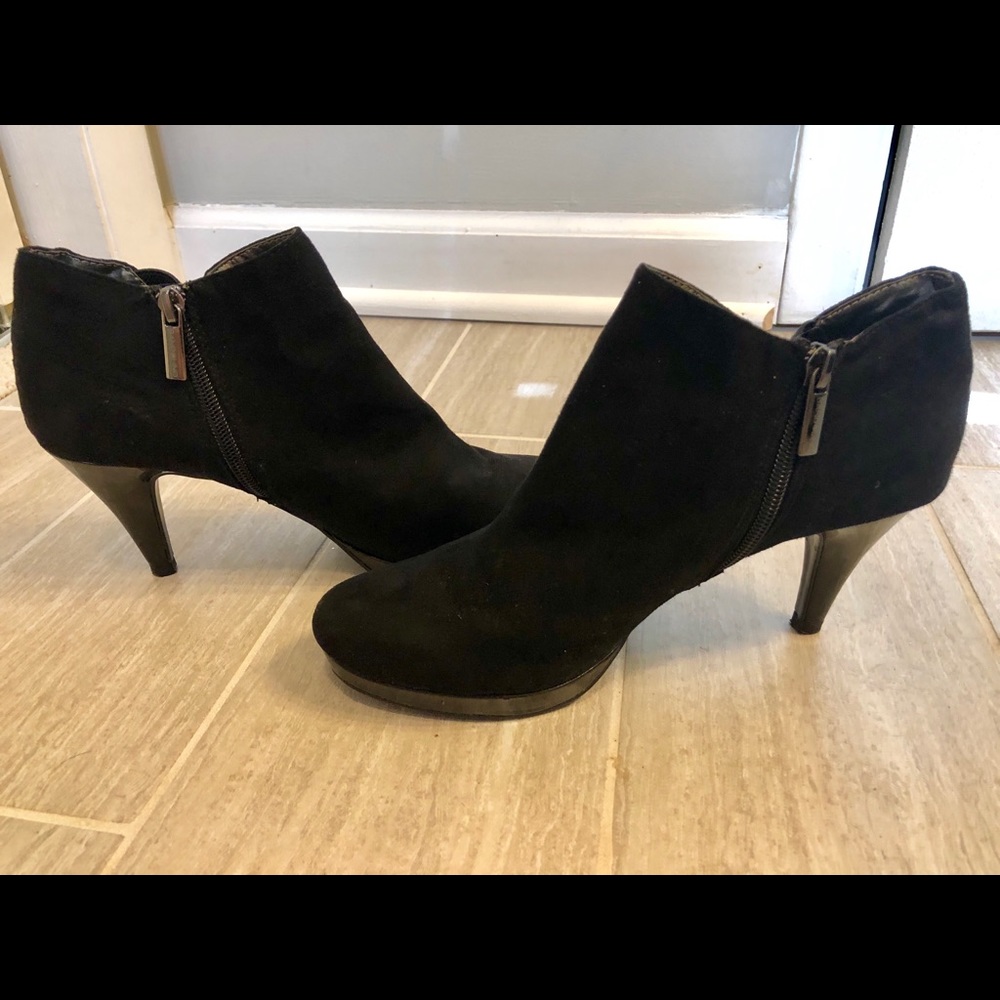 Black Suede Booties